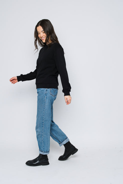 Jenna-Luxe Fleece Crew